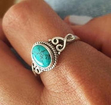 Cuteshop zx194 Genuine Women's 925 Sterling Silver Ring Oval